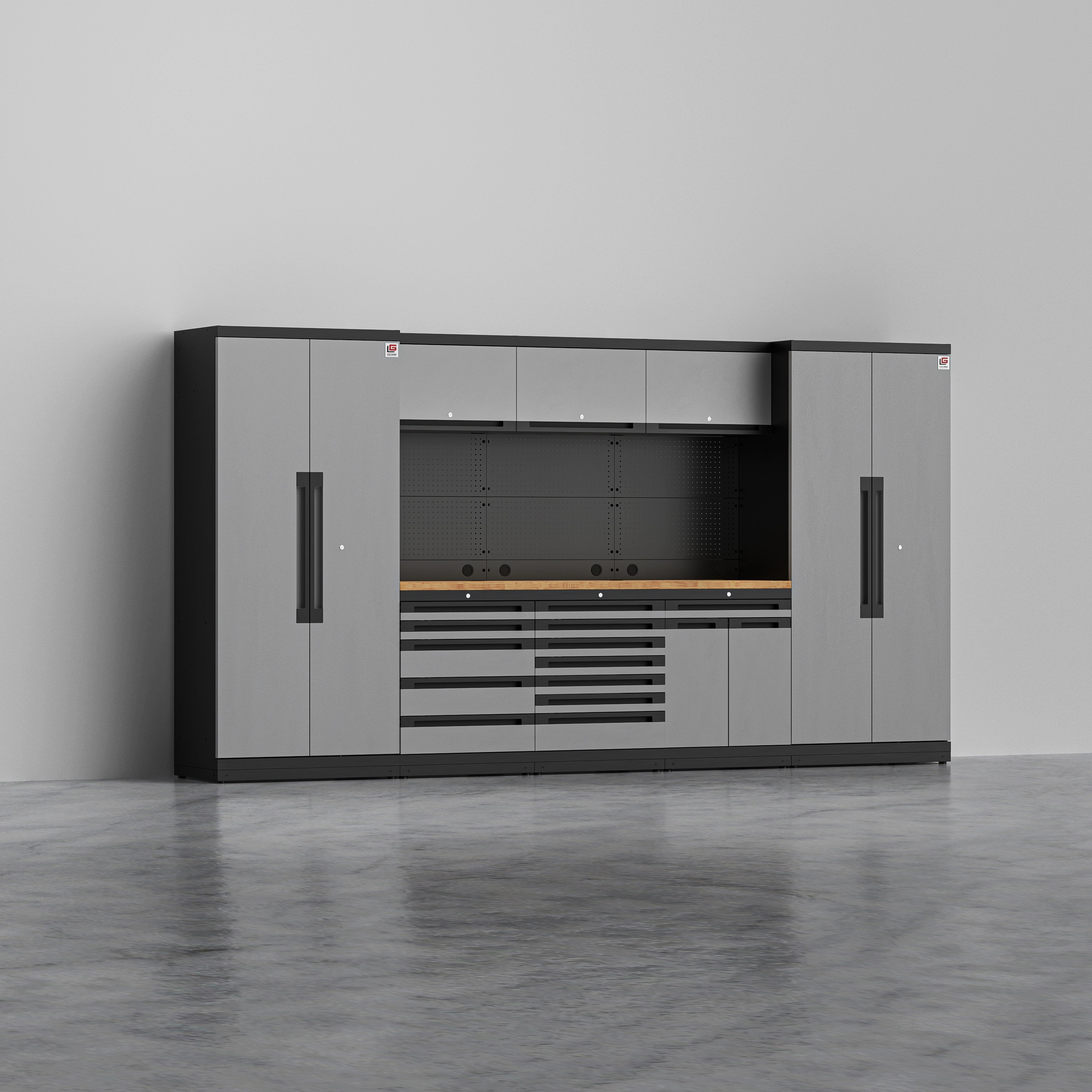 MAGNUS 3 — 24-Piece Garage Cabinets, Max Drawer Storage | GarageBaseSystems Garagebasesystems