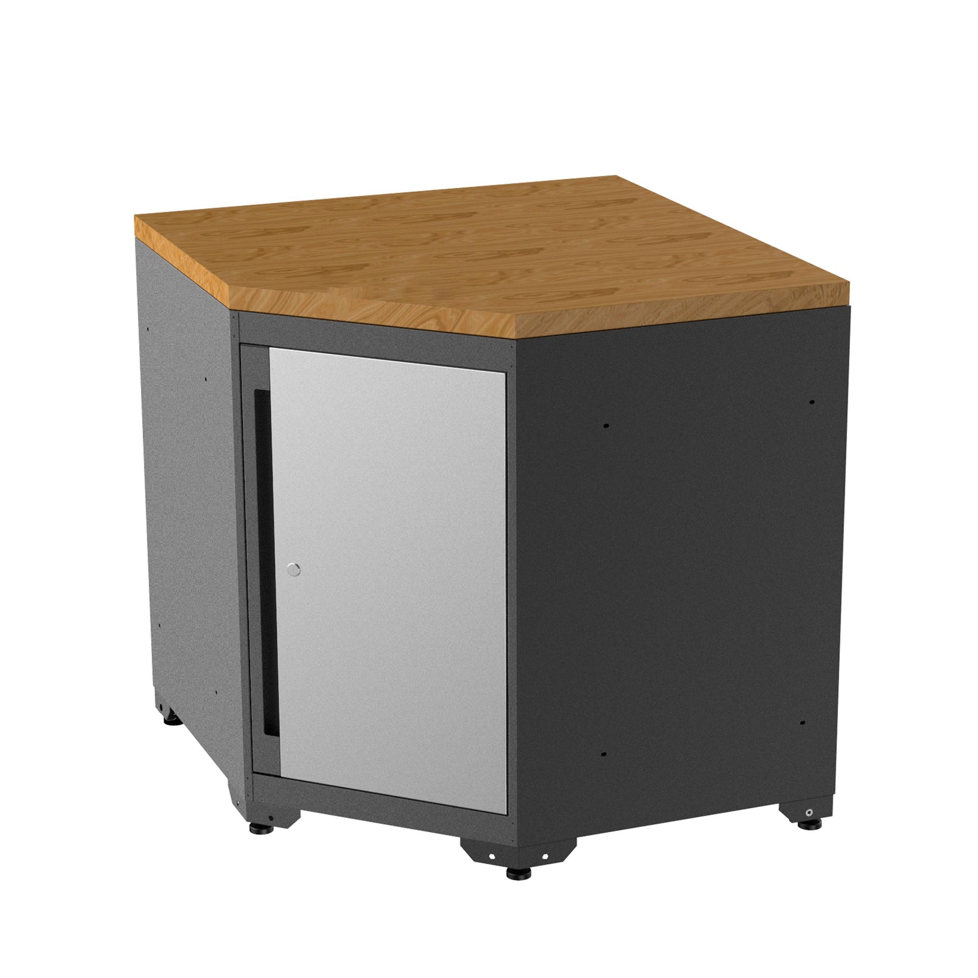 Fully-Welded 35⁷⁄₁₆" Corner Base Cabinet Garagebasesystems