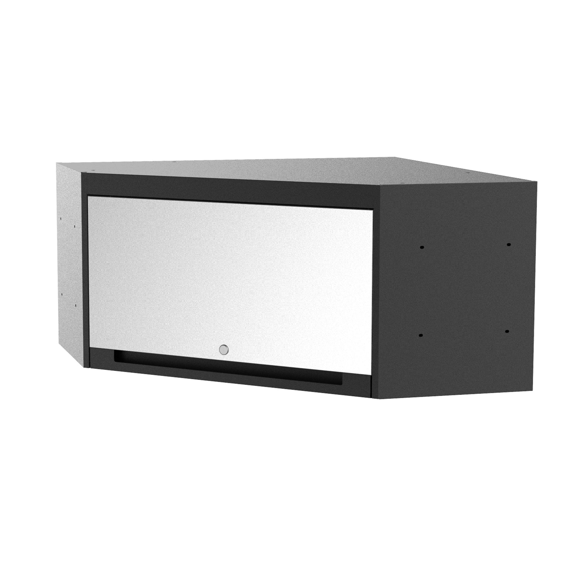 Fully-Welded 35⁷⁄₁₆" Single Door Corner Wall Cabinet Garagebasesystems