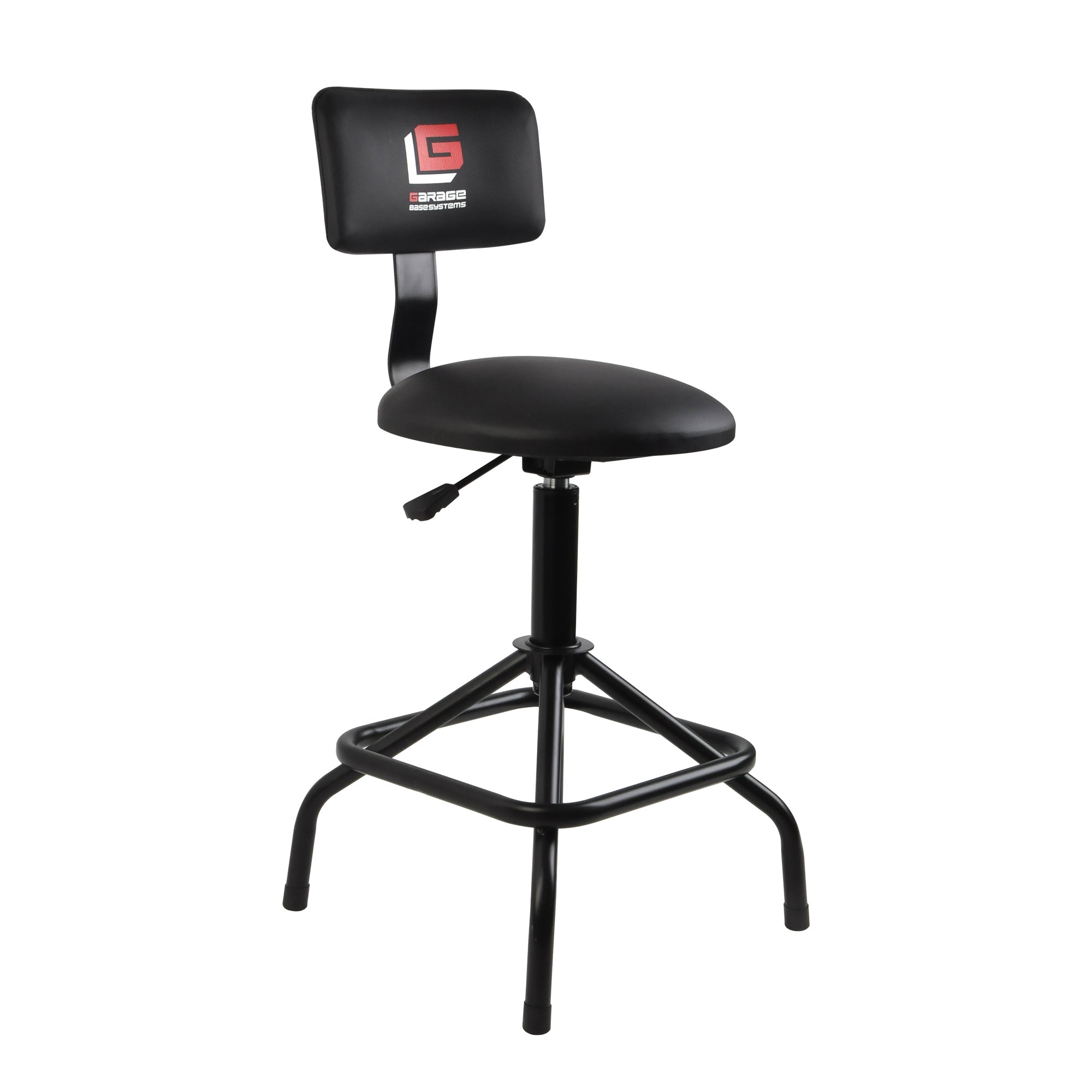 Adjustable Height Swivel Garage Stool