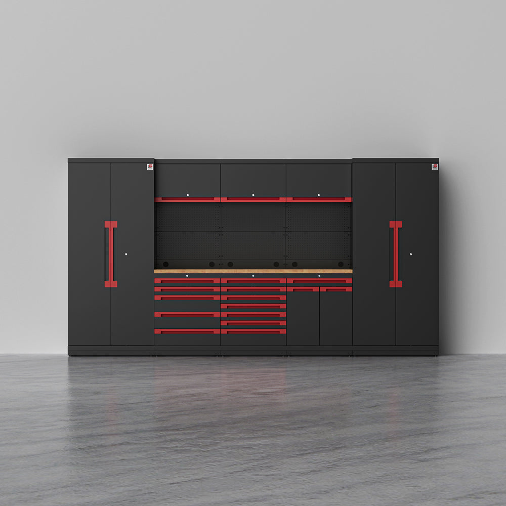 MAGNUS 3 — 24-Piece Garage Cabinets, Max Drawer Storage | GarageBaseSystems Garagebasesystems