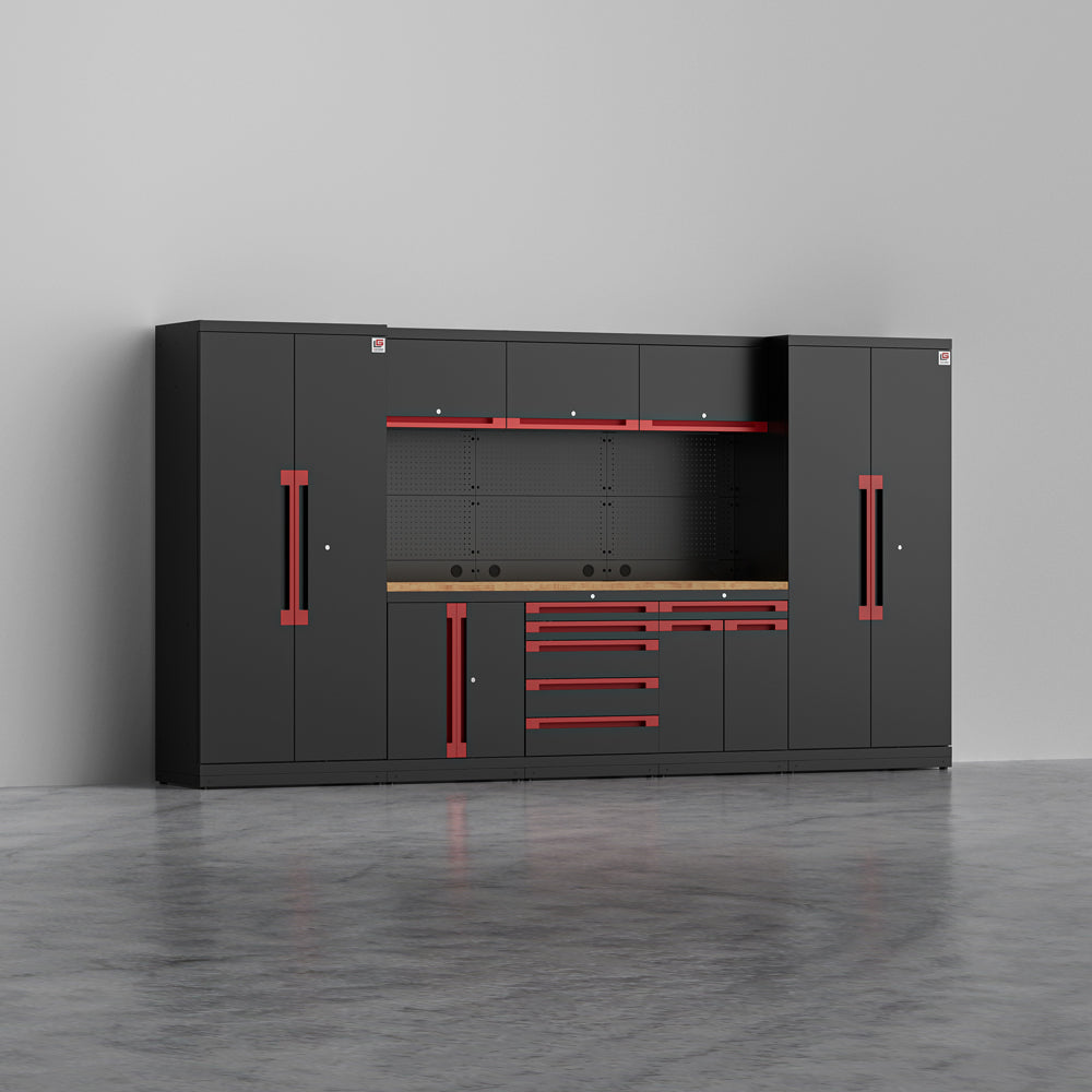 MAGNUS 1 — 24-Piece Commercial Grade Garage Cabinet System | GarageBaseSystems Garagebasesystems