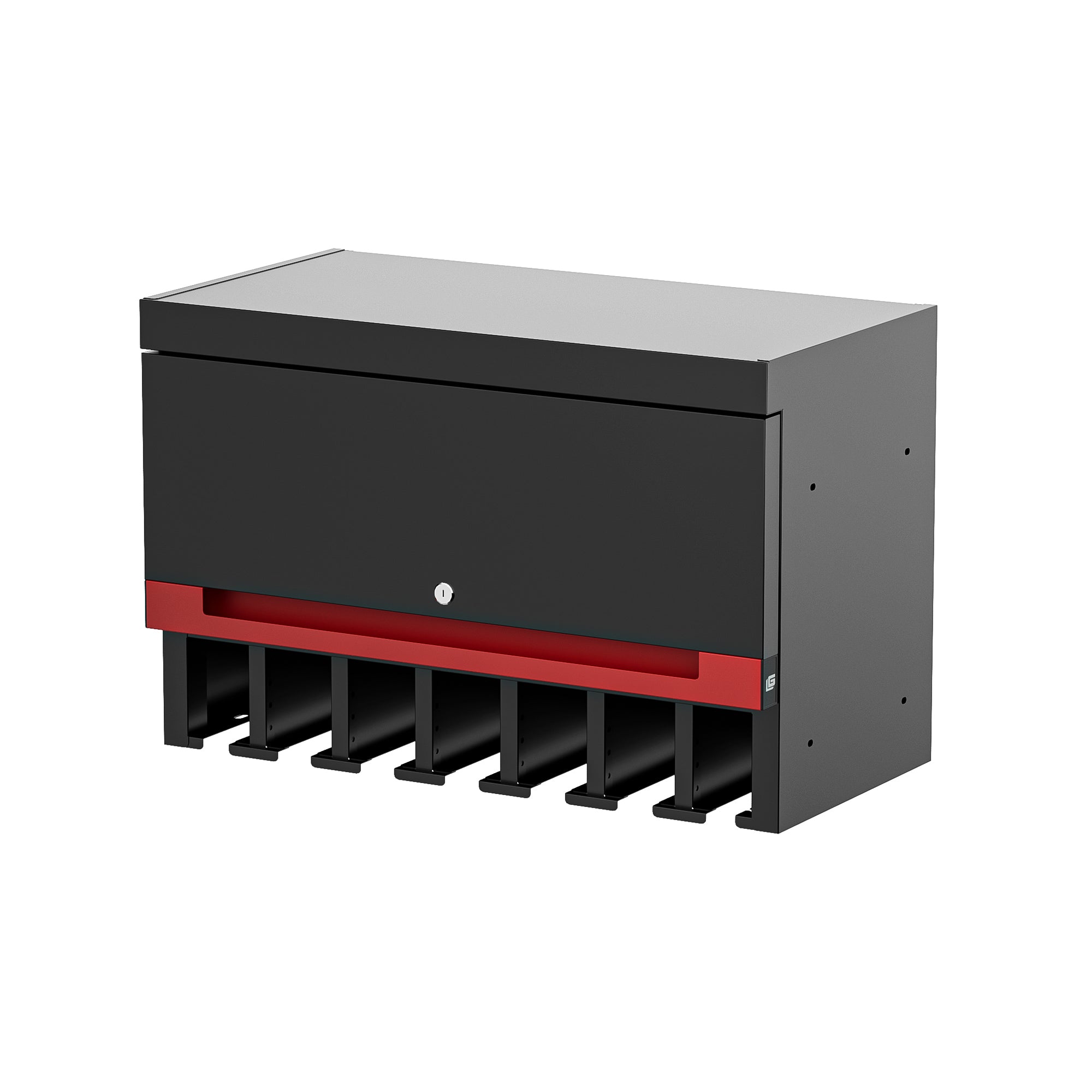 Fully-Welded 27½" Single Door Wall Cabinet with Adjustable Power Tool Rack