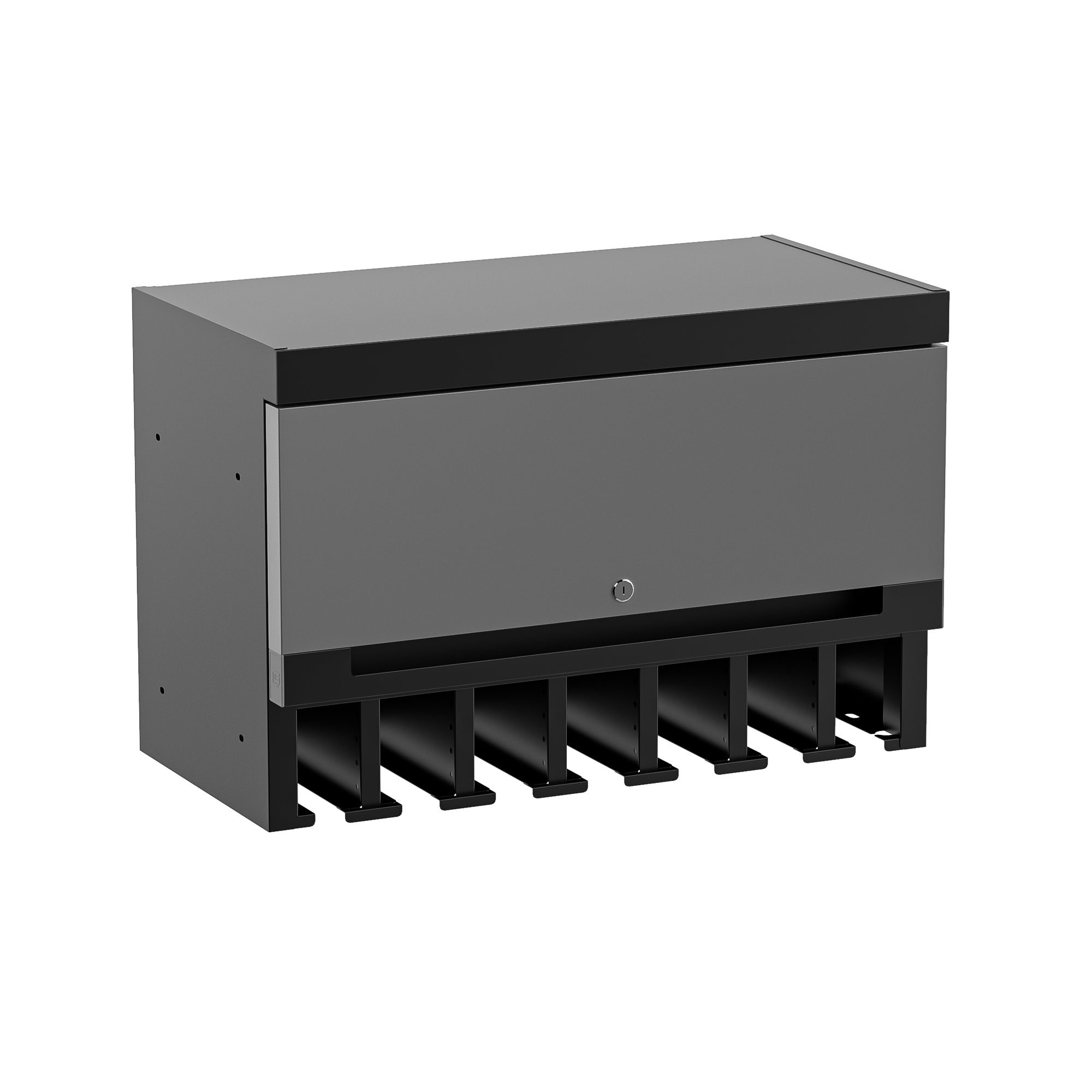 Fully-Welded 27½" Single Door Wall Cabinet with Adjustable Power Tool Rack