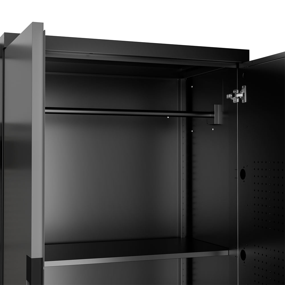 Workspace with Tool Cart Garagebasesystems