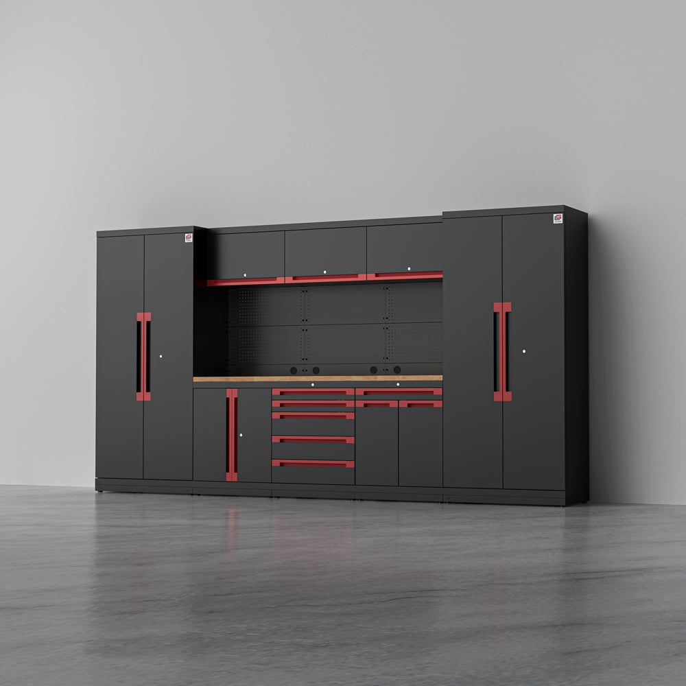 MAGNUS 1 — 24-Piece Commercial Grade Garage Cabinet System | GarageBaseSystems Garagebasesystems