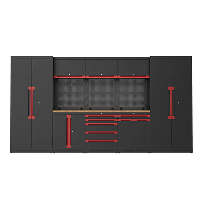 Fully-Welded 24PC Garage Modular Cabinets 19-21 Gauge Steel