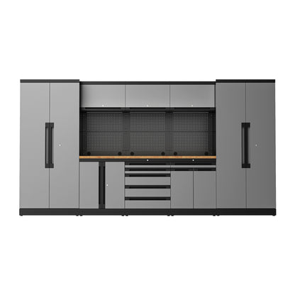 Fully-Welded 24PC Garage Modular Cabinets 19-21 Gauge Steel