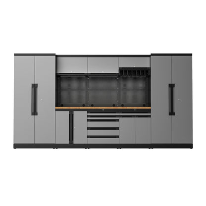 Fully-Welded 24PC Garage Modular Cabinets 19-21 Gauge Steel