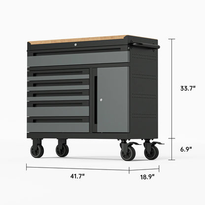 41.7 inch 6-Drawer Tool Cart Gararich