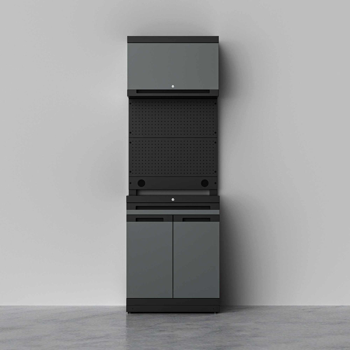 Gararich Tool Cabinet with Standard Top Cabinet & Base Cabinet Options Gararich