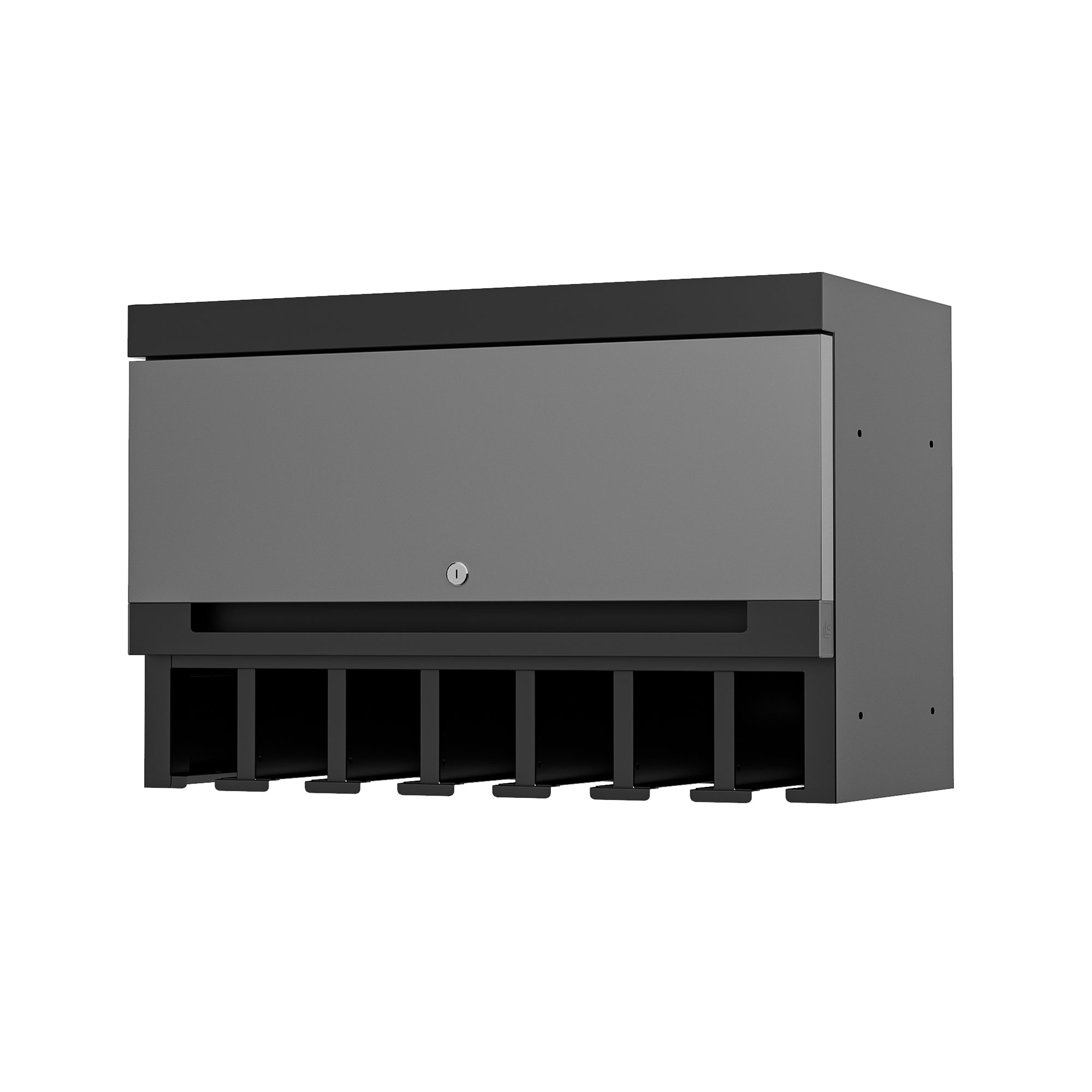 Fully-Welded 27½" Single Door Wall Cabinet with Adjustable Power Tool Rack