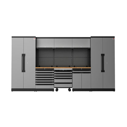 Fully-Welded 22PC Garage Modular Cabinets 19-21 Gauge Steel