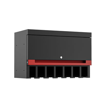 Fully-Welded 27½" Single Door Wall Cabinet with Adjustable Power Tool Rack