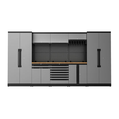 Fully-Welded 24PC Garage Modular Cabinets 19-21 Gauge Steel