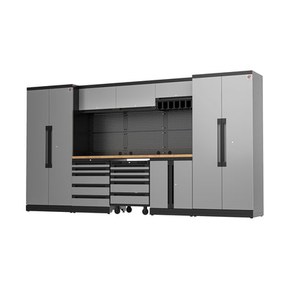 Fully-Welded 22PC Garage Modular Cabinets 19-21 Gauge Steel