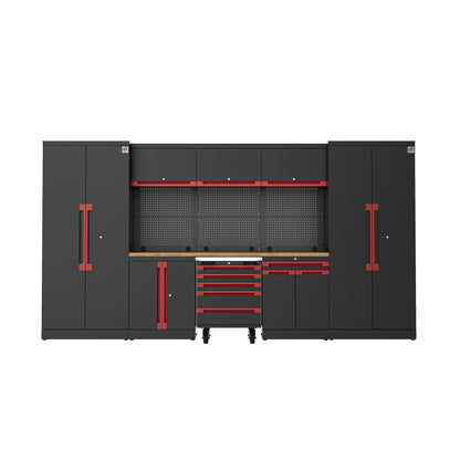 Fully-Welded 22PC Garage Modular Cabinets 19-21 Gauge Steel