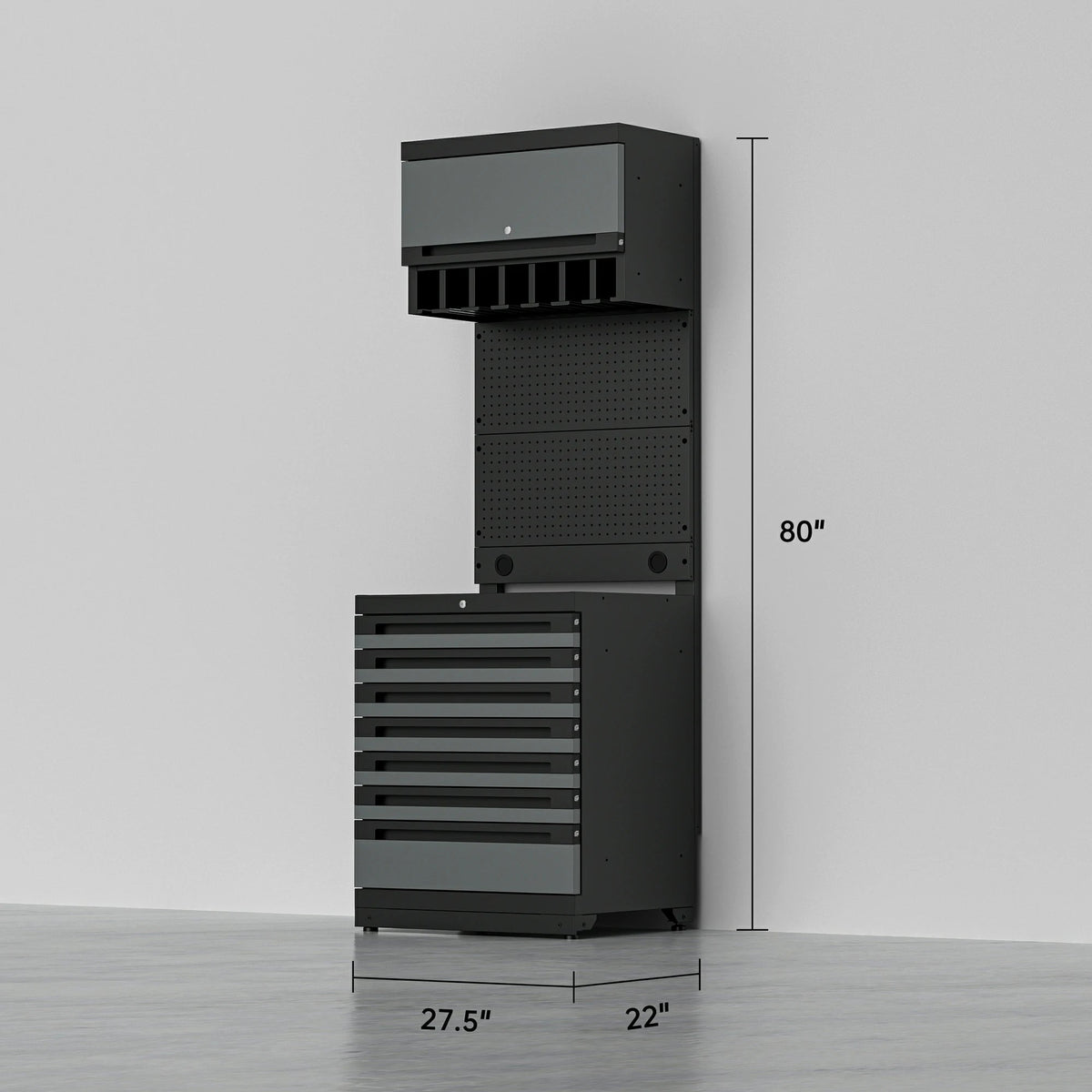 Gararich Tool Cabinet with Standard Top Cabinet & Base Cabinet Options Gararich