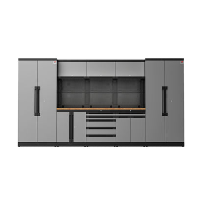 Fully-Welded 24PC Garage Modular Cabinets 19-21 Gauge Steel