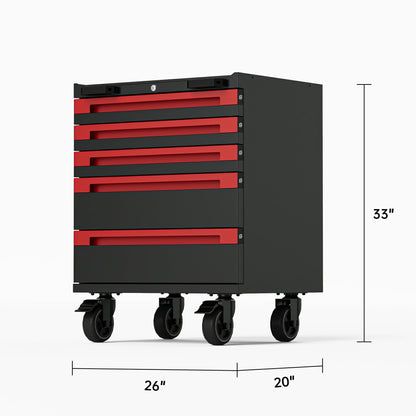 Gararich 5-Drawer Rolling Tool Cart Gararich