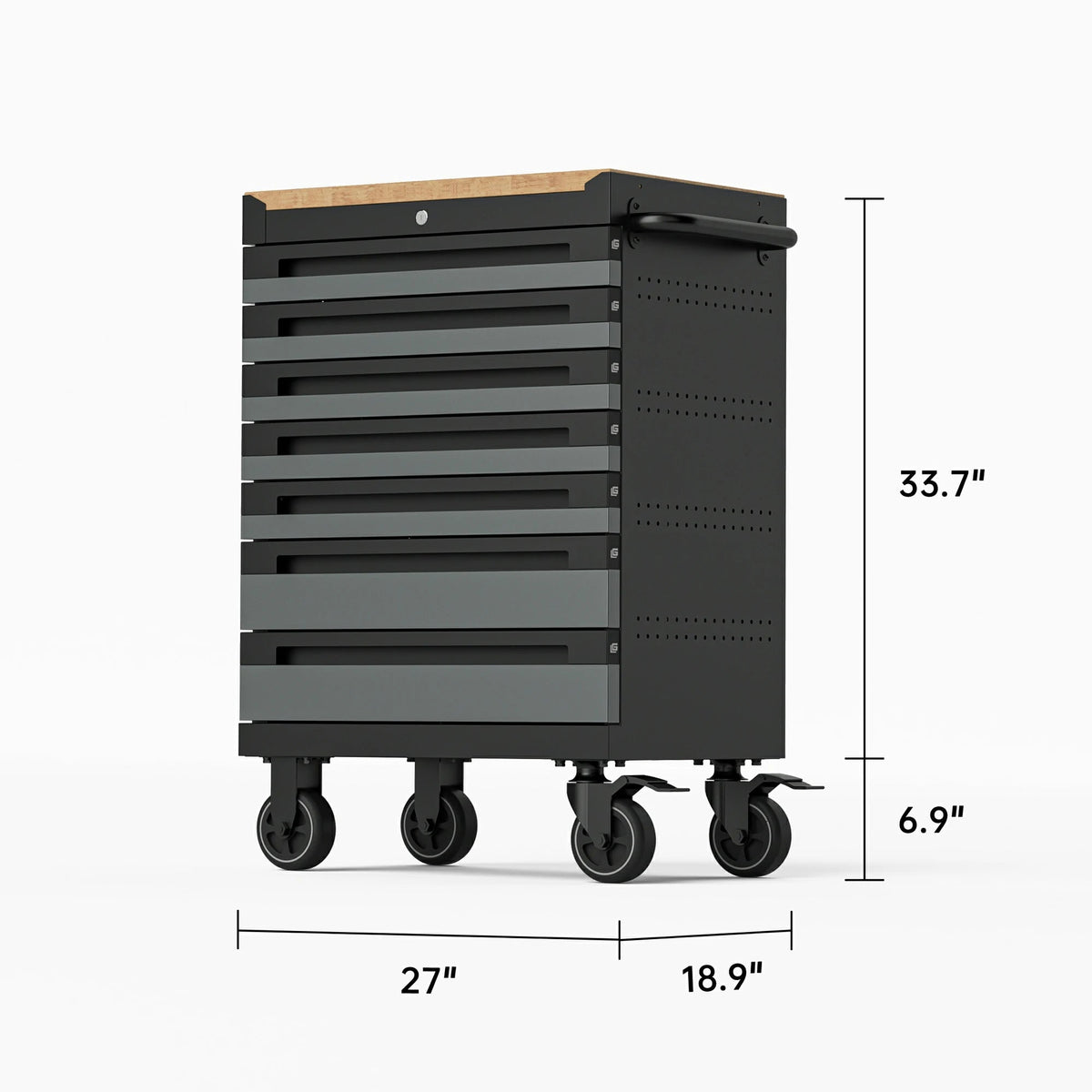 27 inch 7-Drawer Tool Cart Gararich