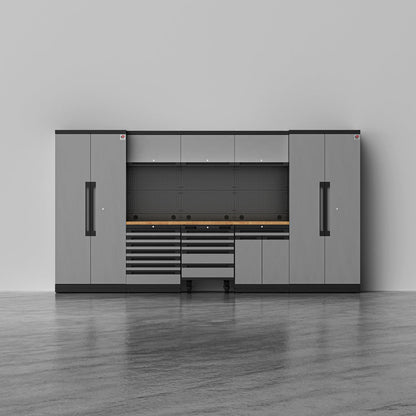 TITAN 2 — 22-Piece Garage Cabinet Set, 7-Drawer + Cart | GarageBaseSystems Garagebasesystems