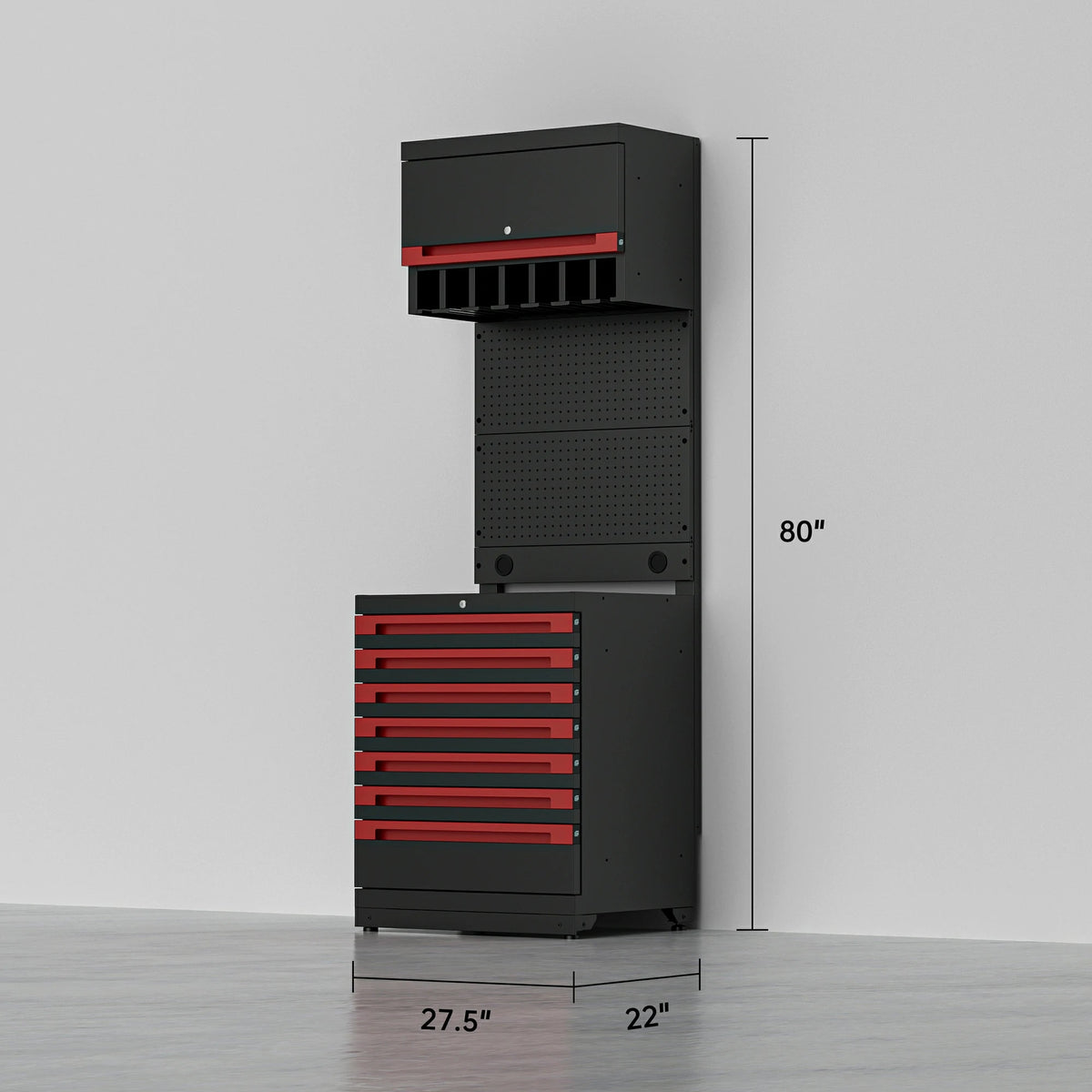 Gararich Tool Cabinet with Standard Top Cabinet & Base Cabinet Options Gararich