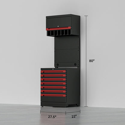 Gararich Tool Cabinet with Standard Top Cabinet & Base Cabinet Options Gararich