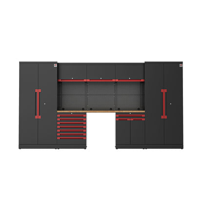 Fully-Welded 21PC Garage Modular Cabinets 19-21 Gauge Steel