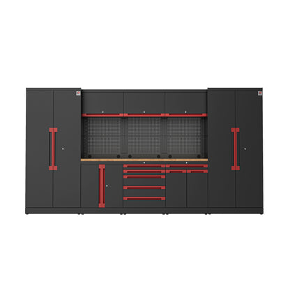 Fully-Welded 24PC Garage Modular Cabinets 19-21 Gauge Steel