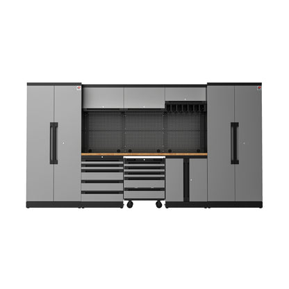 Fully-Welded 22PC Garage Modular Cabinets 19-21 Gauge Steel