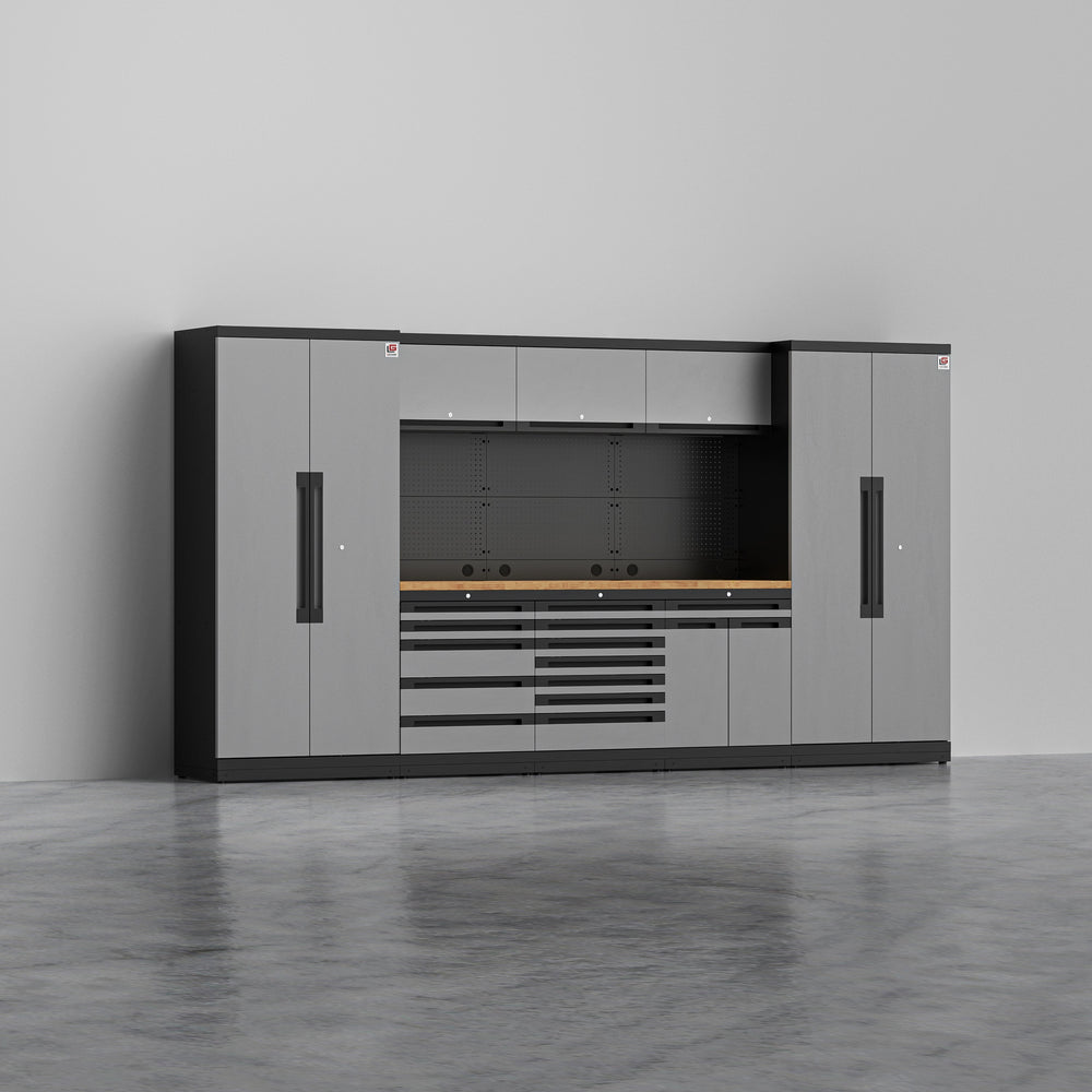 MAGNUS 3 — 24-Piece Garage Cabinets, Max Drawer Storage | GarageBaseSystems