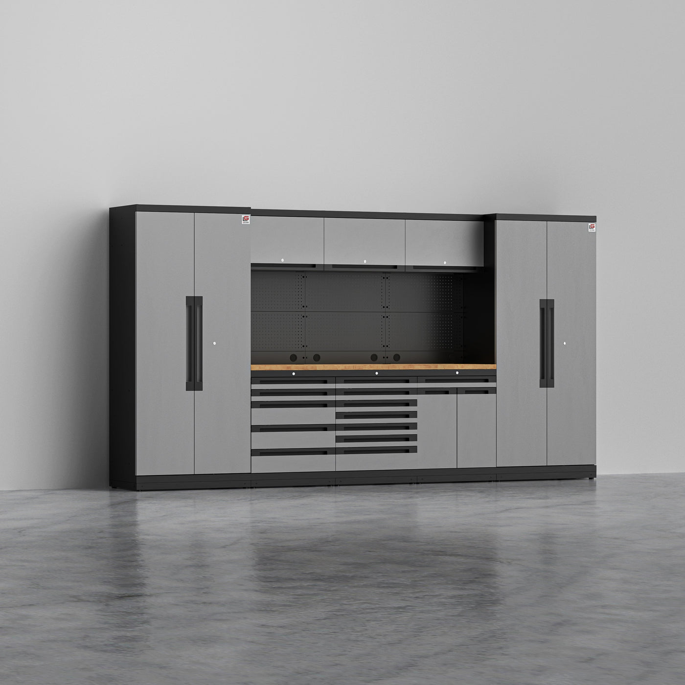 MAGNUS 3 — 24-Piece Garage Cabinets, Max Drawer Storage | GarageBaseSystems