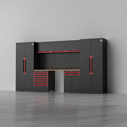 ATLAS 1 — 21-Piece Garage Cabinet System, 7-Drawer | GarageBaseSystems Garagebasesystems