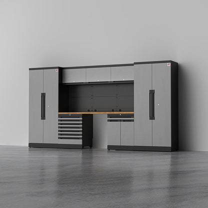 ATLAS 1 — 21-Piece Garage Cabinet System, 7-Drawer | GarageBaseSystems Garagebasesystems