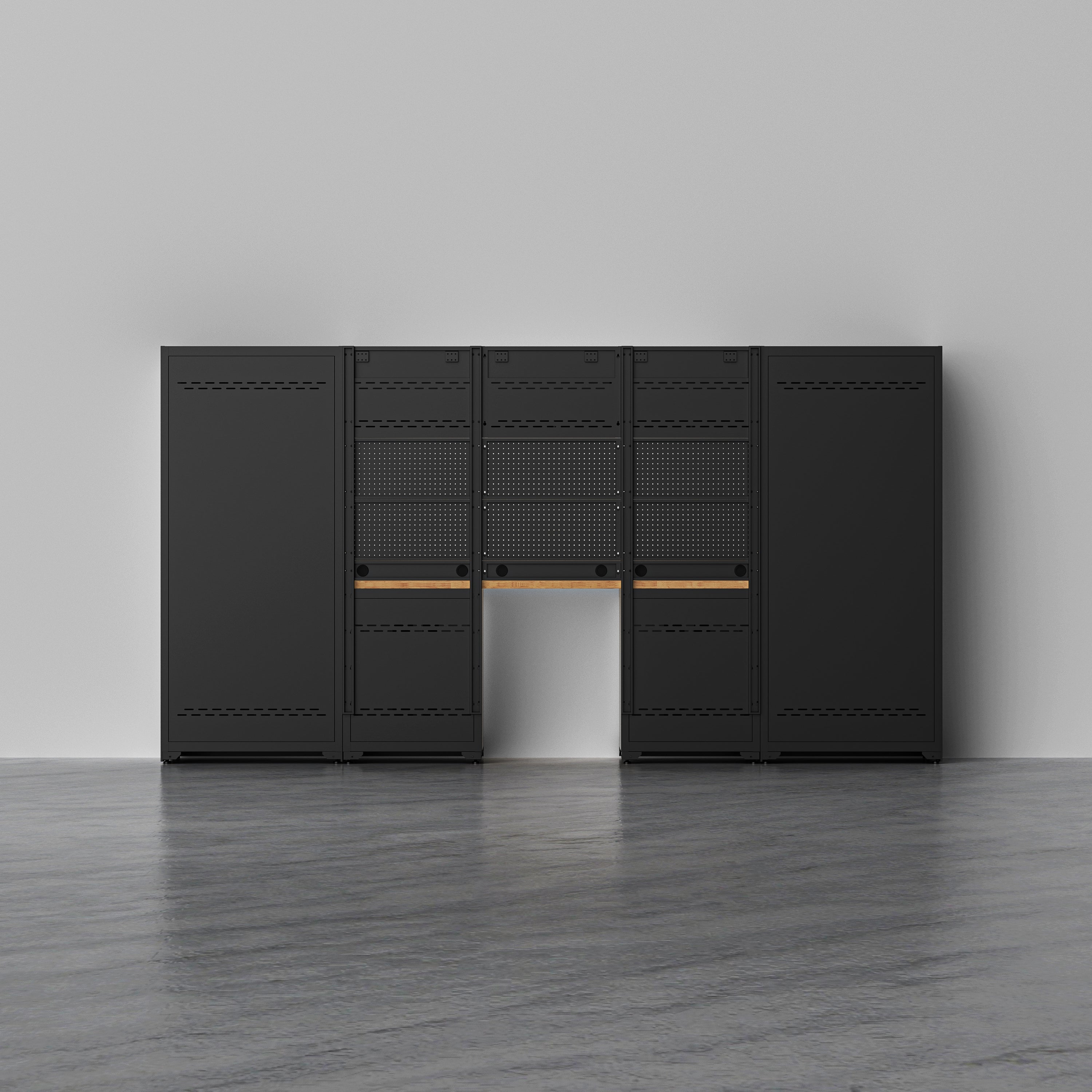 ATLAS 1 — 21-Piece Garage Cabinet System, 7-Drawer | GarageBaseSystems Garagebasesystems