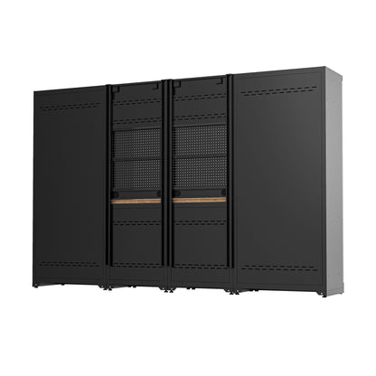 Fully-Welded 17PC Garage Modular Cabinets 19-21 Gauge Steel