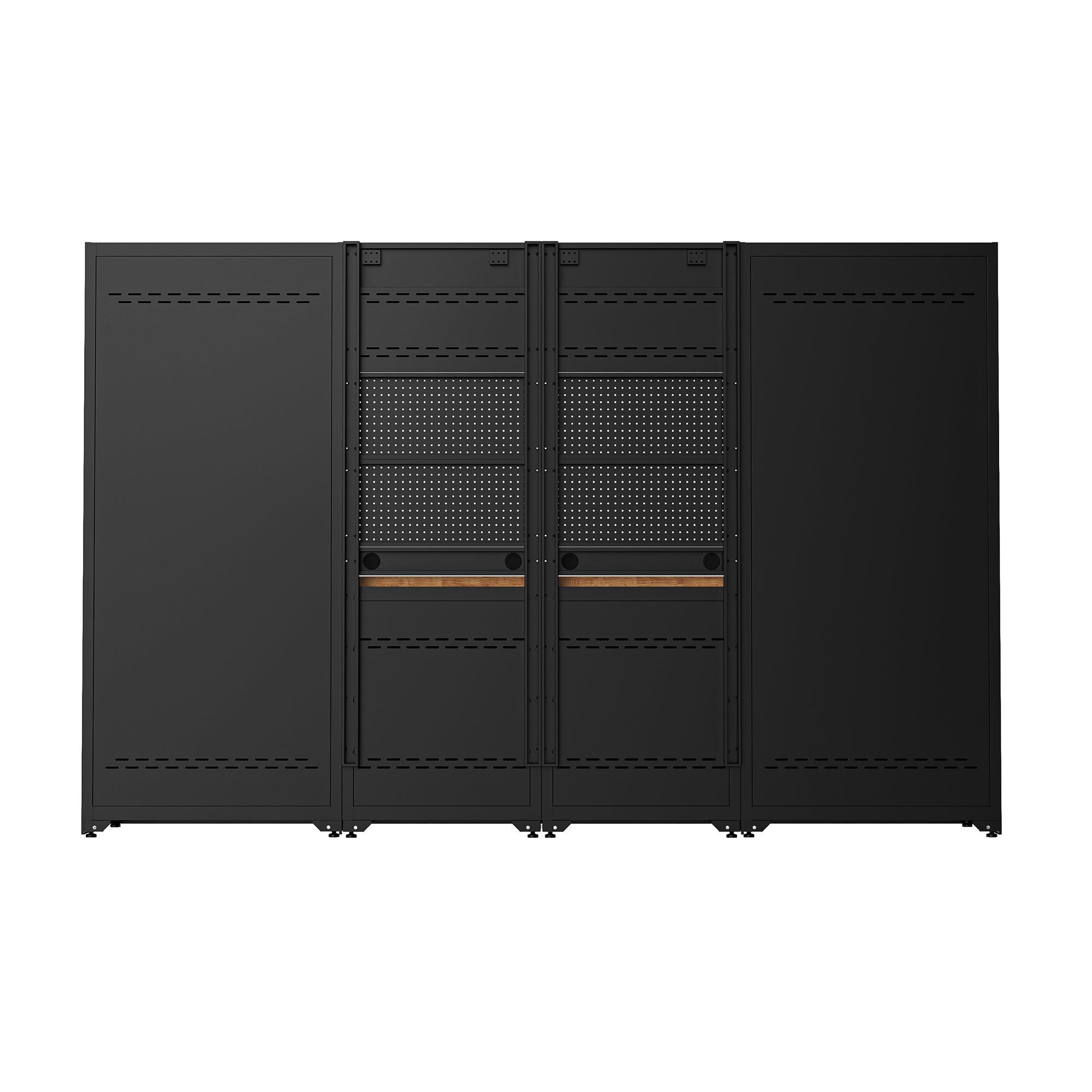 Fully-Welded 17PC Garage Modular Cabinets 19-21 Gauge Steel