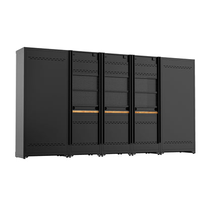 Fully-Welded 24PC Garage Modular Cabinets 19-21 Gauge Steel