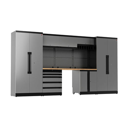 Fully-Welded 21PC Garage Modular Cabinets 19-21 Gauge Steel