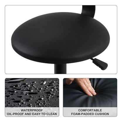 Adjustable Height Swivel Garage Stool