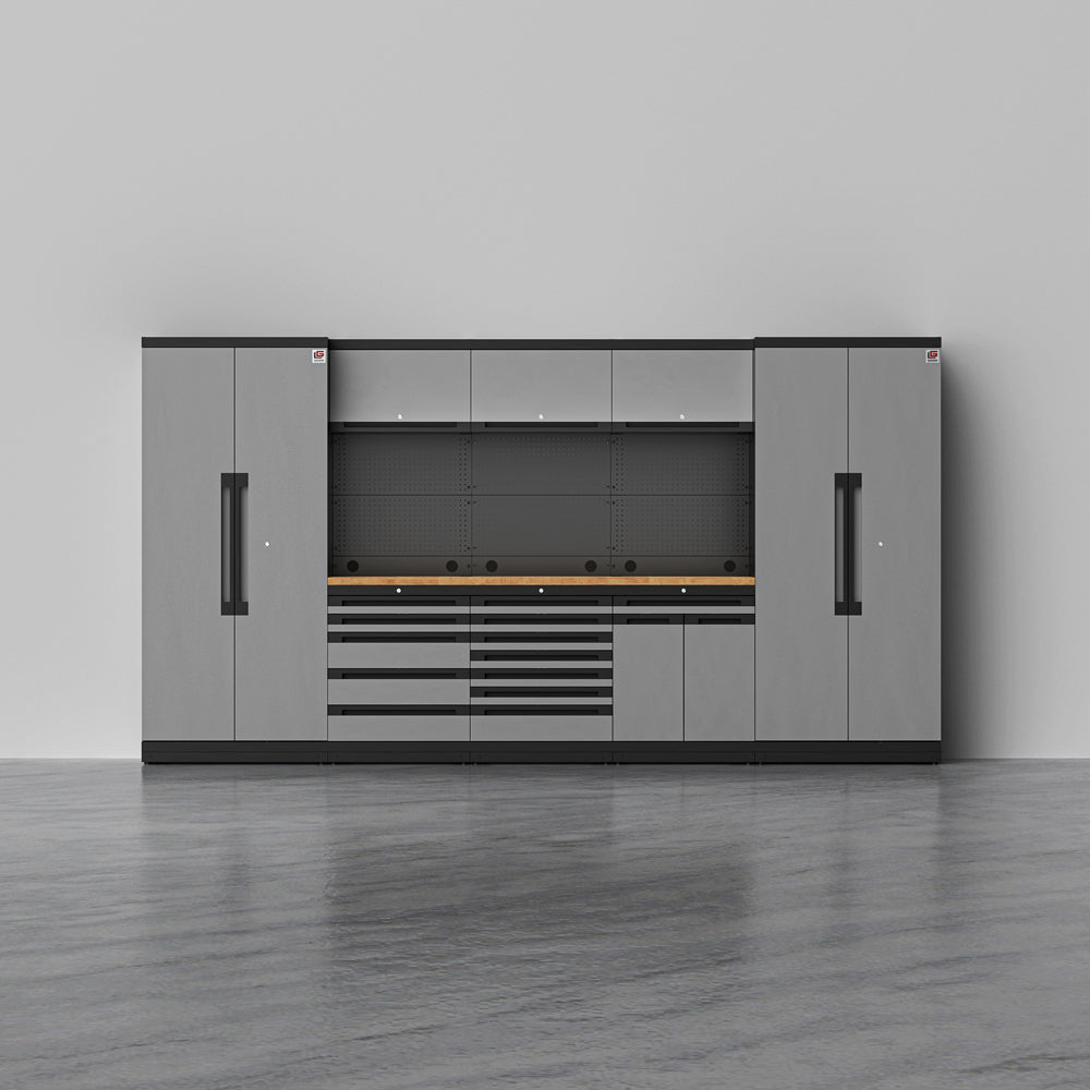 MAGNUS 3 — 24-Piece Garage Cabinets, Max Drawer Storage | GarageBaseSystems Garagebasesystems
