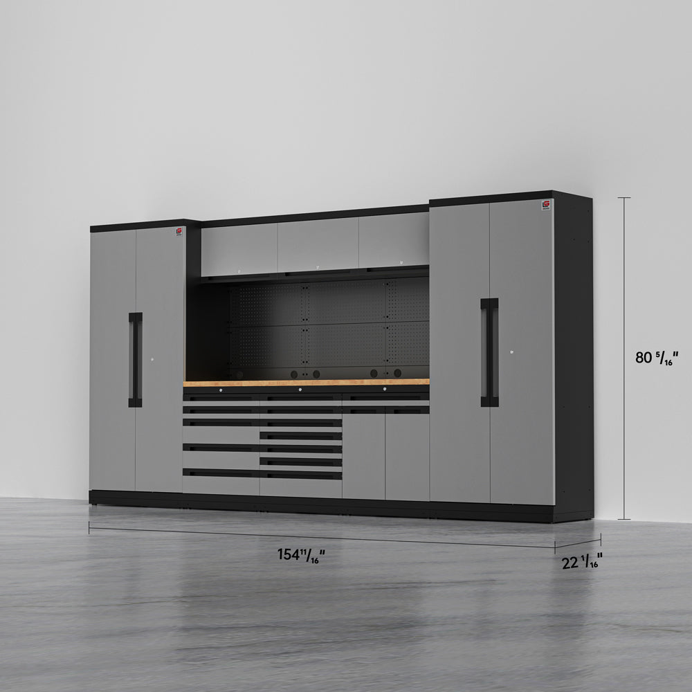 MAGNUS 3 — 24-Piece Garage Cabinets, Max Drawer Storage | GarageBaseSystems Garagebasesystems