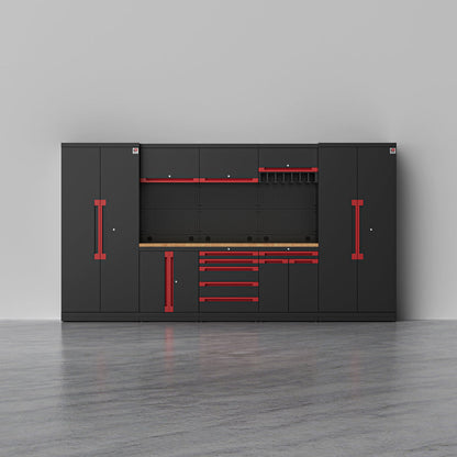 MAGNUS 2 — 24-Piece Heavy Duty Steel Garage Cabinets + Tool Rack | GarageBaseSystems Garagebasesystems