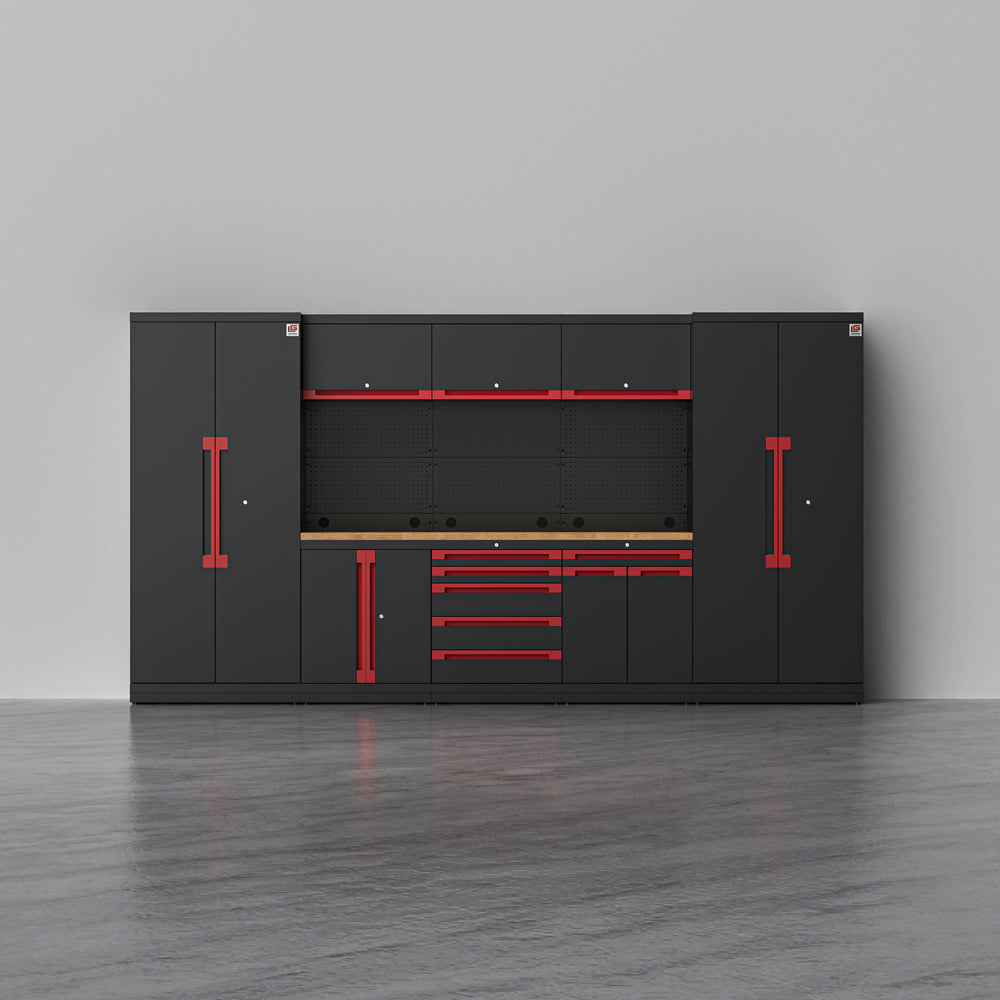 MAGNUS 1 — 24-Piece Commercial Grade Garage Cabinet System | GarageBaseSystems Garagebasesystems