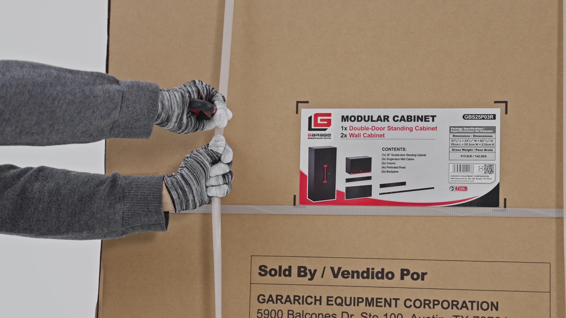 Load video: <p>Our cabinets are protected with <strong>extra-thick reinforced cartons</strong> and secure strapping to help minimize shipping damage. The smart top-opening design makes unboxing quick and easy—no need to tear apart the entire box.</p>