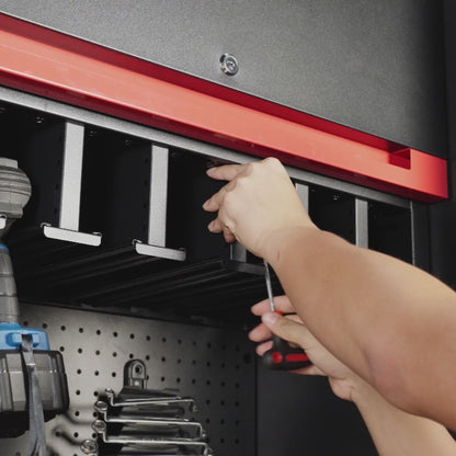 Gararich Tool Cabinet with Tool Rack & Base Cabinet Options