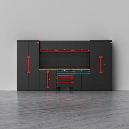 TITAN 1 — 22-Piece Complete Garage Storage System with Tool Cart | GarageBaseSystems Garagebasesystems