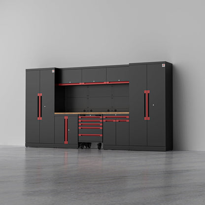 TITAN 1 — 22-Piece Complete Garage Storage System with Tool Cart | GarageBaseSystems Garagebasesystems