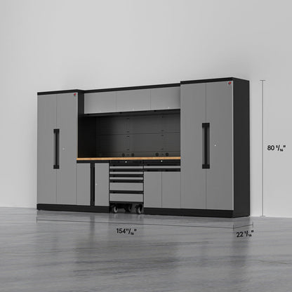 TITAN 1 — 22-Piece Complete Garage Storage System with Tool Cart | GarageBaseSystems Garagebasesystems
